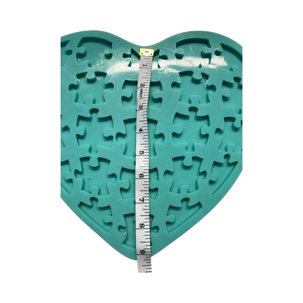 9x11 silicon Heart Puzzle Resin mold